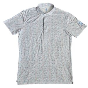 Johnnie-O Featherweight Performance UPF 50 Sunglasses Print Golf Polo Sz Medium